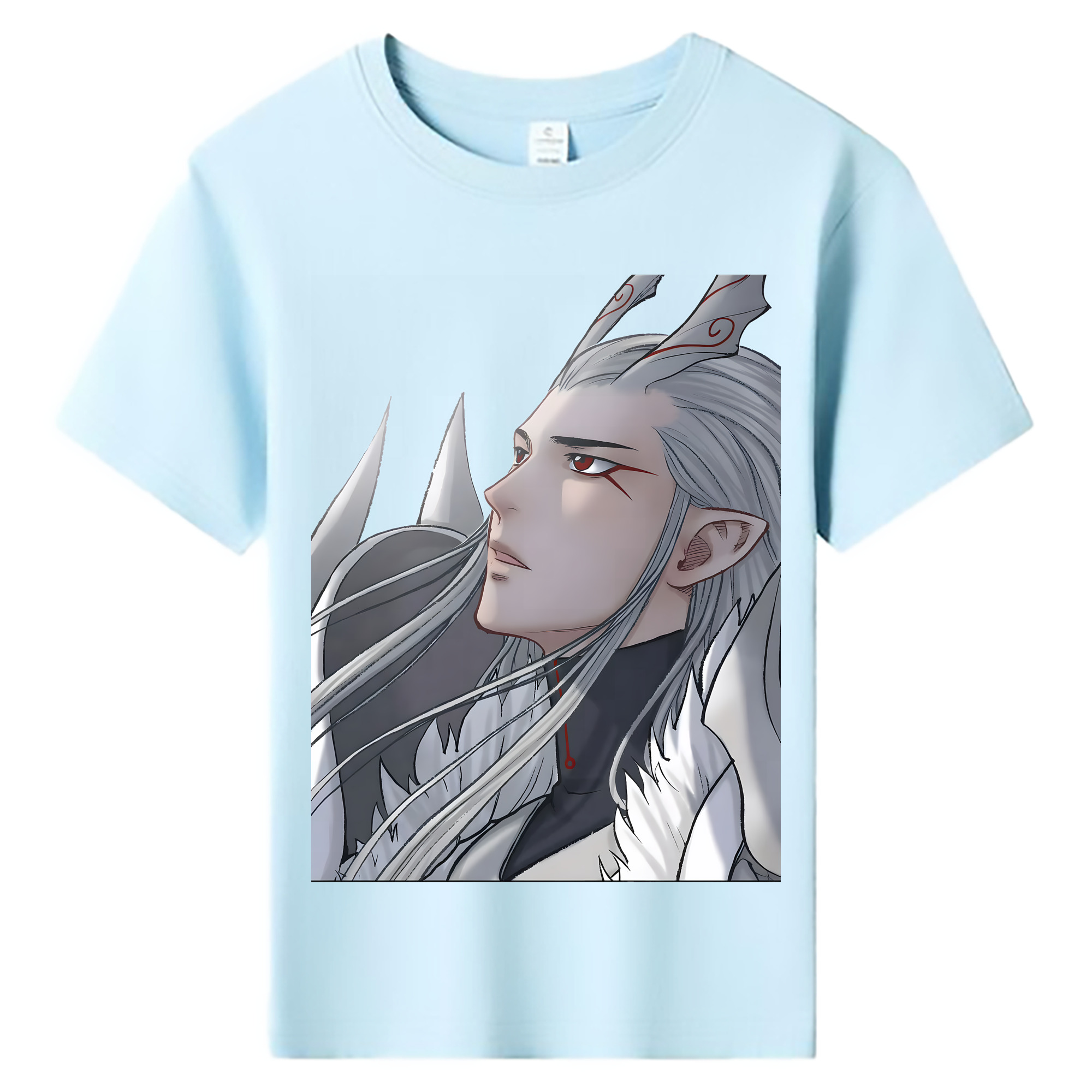 （画像用） Ne Zha 2 ナタ 魔童の大暴れ 綿100％キッズTシャツ（フロントプリント）